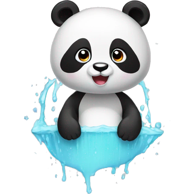panda in the shower emoji
