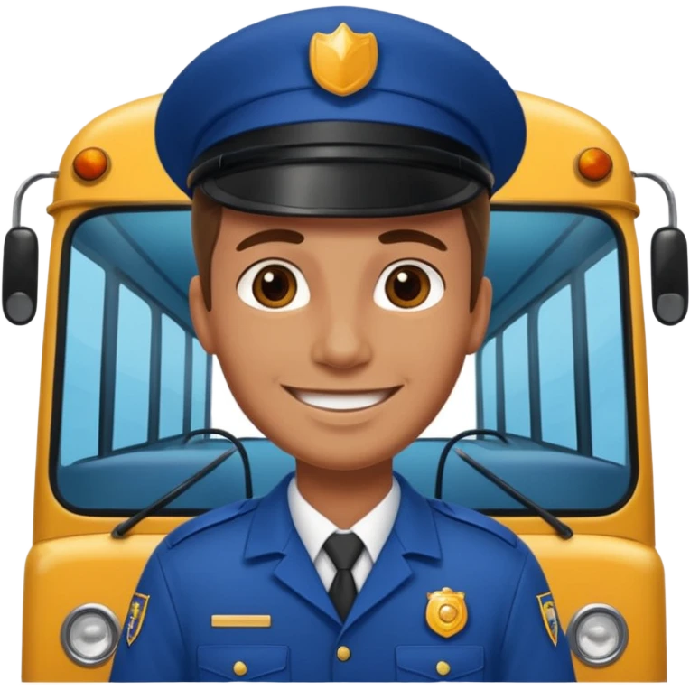 trabajando conductor bus emoji
