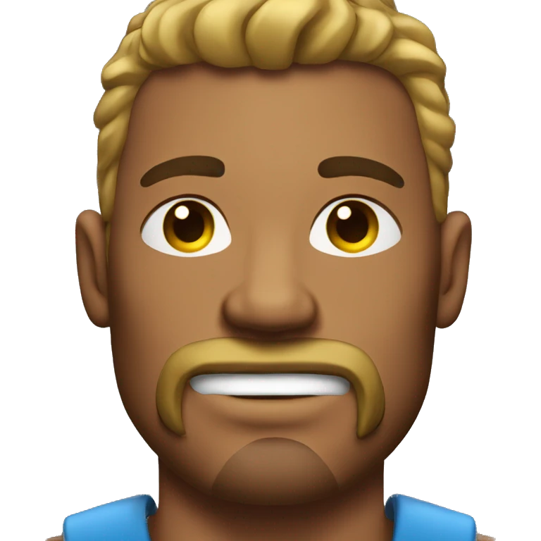 muscular man with goatee emoji