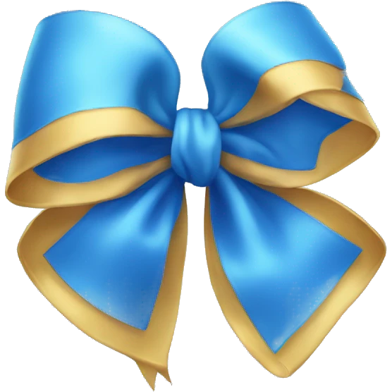 Blue bow light emoji