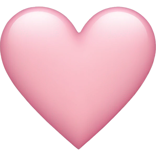 light pink heart emoji