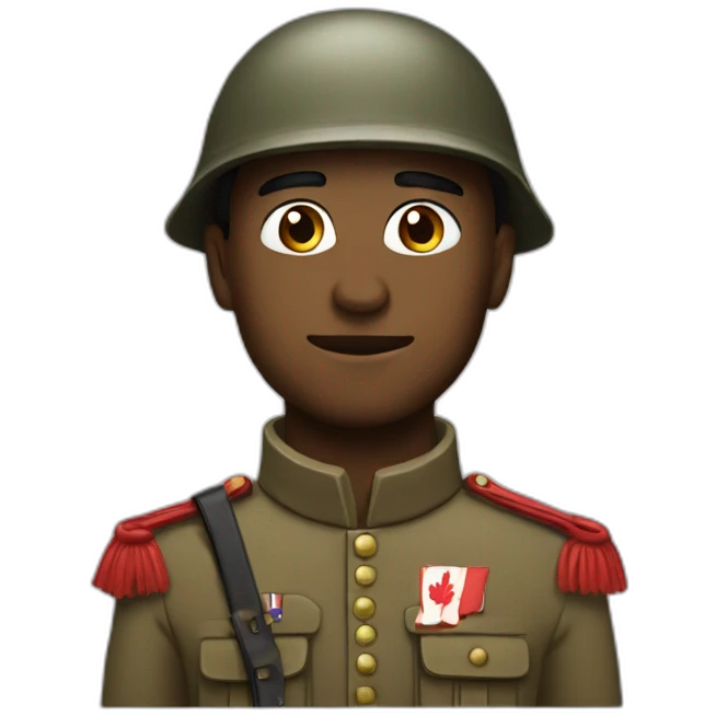 Soldat canadien emoji