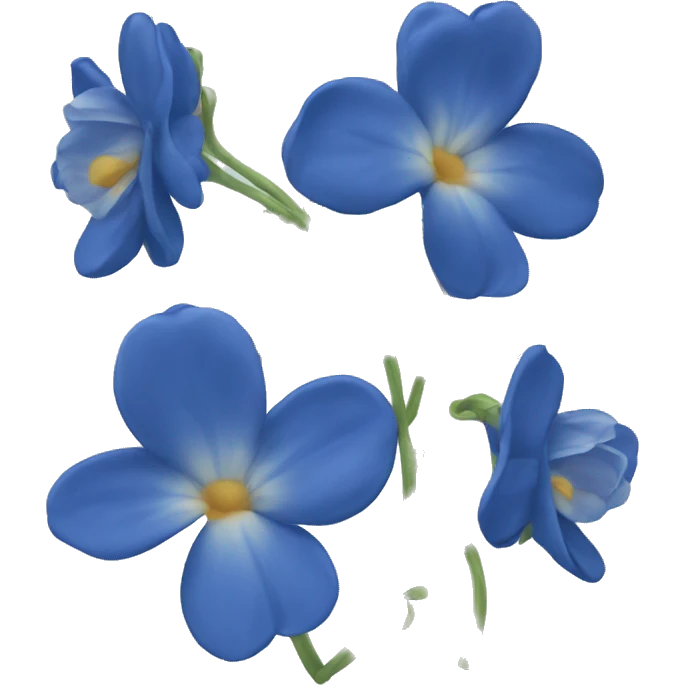 Fleur bleue emoji