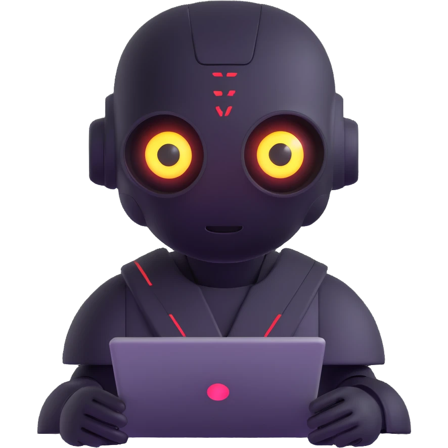 AI analyzing data emoji