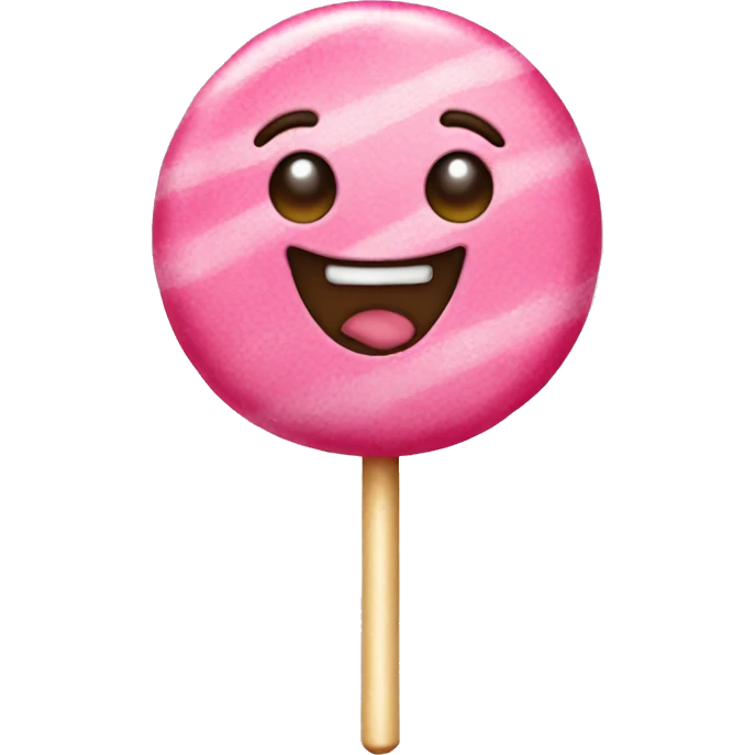 Pink lolliepop emoji