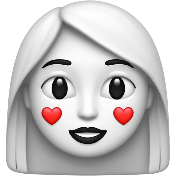 Black and white straight sexuality emoji emoji