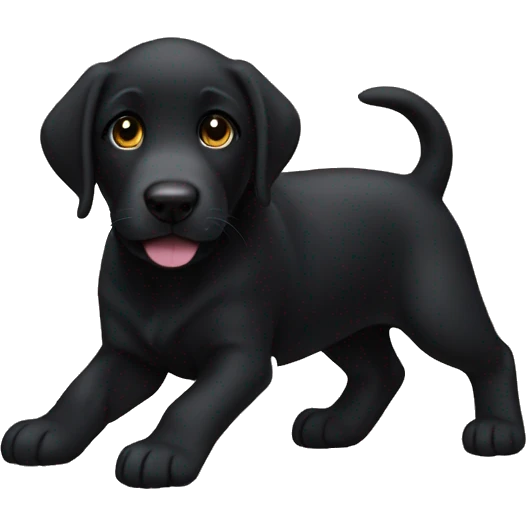 Black lab puppu emoji