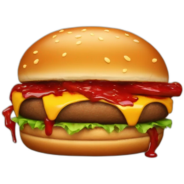 bloody hamburger emoji