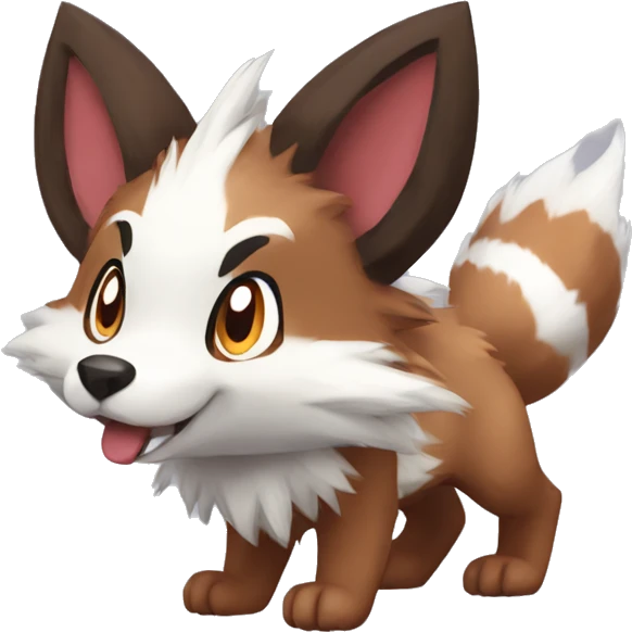Lycanroc Rocruff Furret Zigzagoon emoji