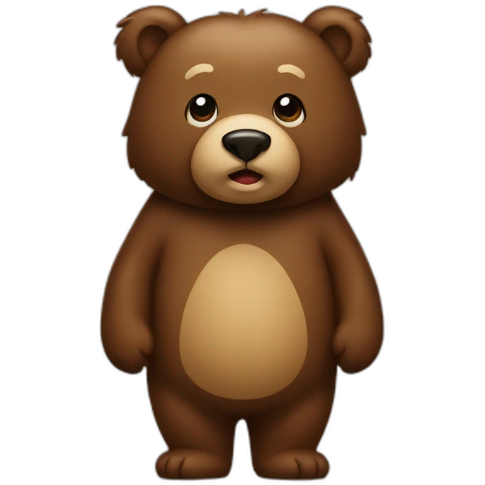 home Bear standing emoji