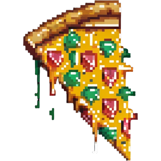 pizza slice with cheese emoji