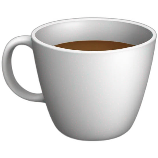 black outlined cup 2D emoji