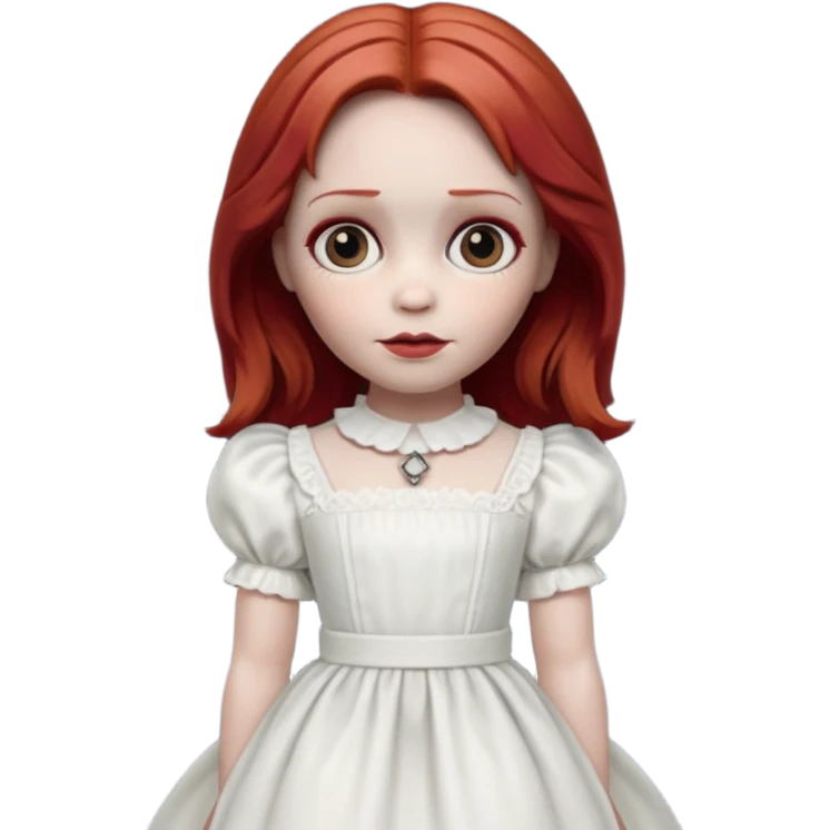 Annabelle doll (red hair) from The Conjuring movie emoji