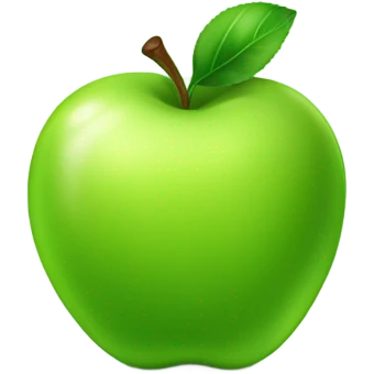 green apple emoji