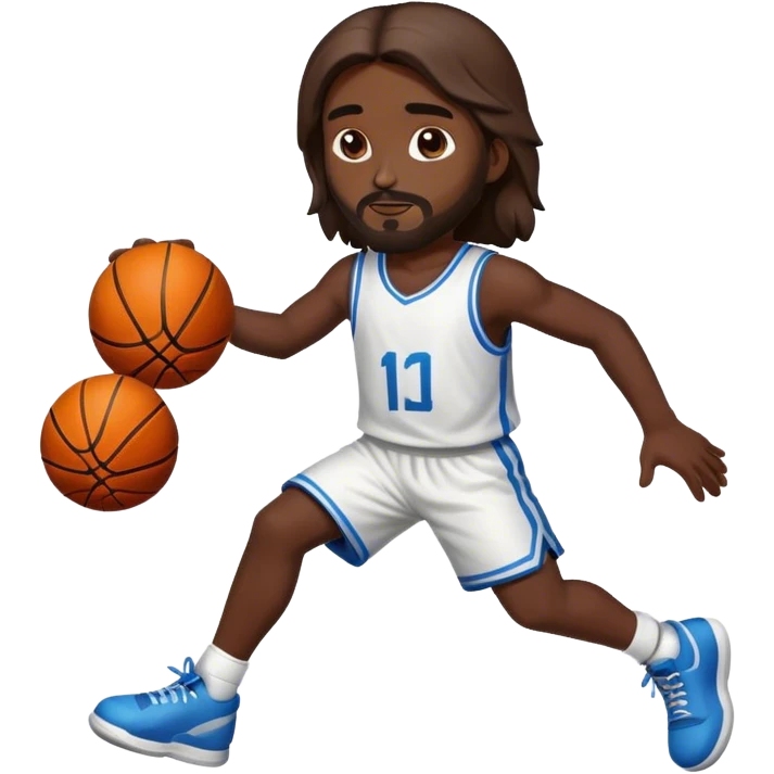 Jesus playing basketball  emoji