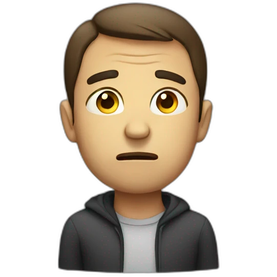 sad man emoji