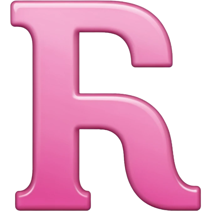 pink letter p emoji