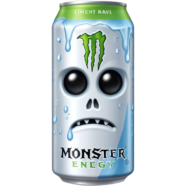 Monster branco bebida energética  emoji