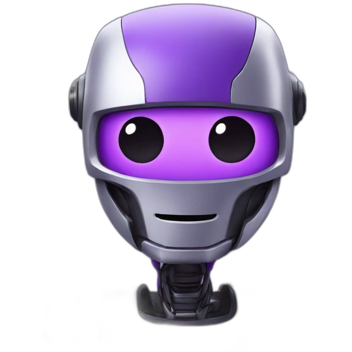 purple robot emoji