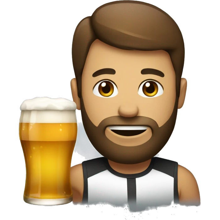 Server drinking a beer  emoji