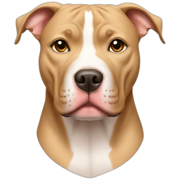 a beige pitbull emoji