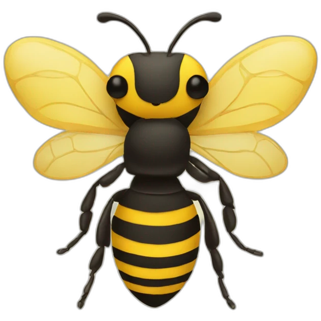 a simple bee emoji