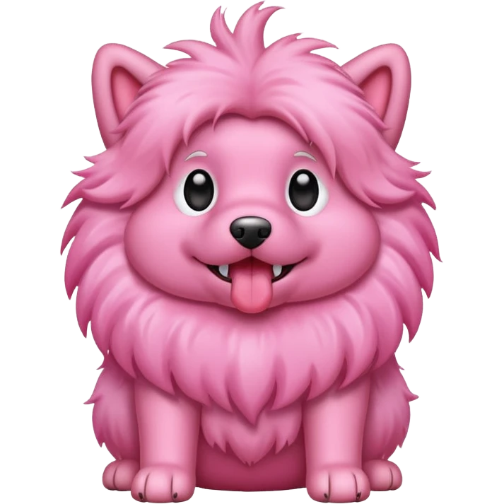 pink dog emoji