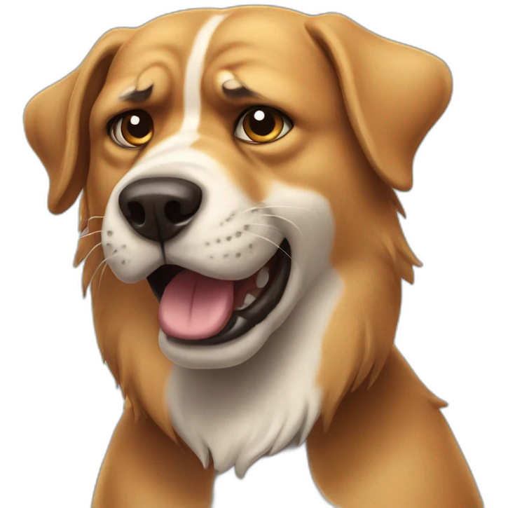 Angry dog emoji