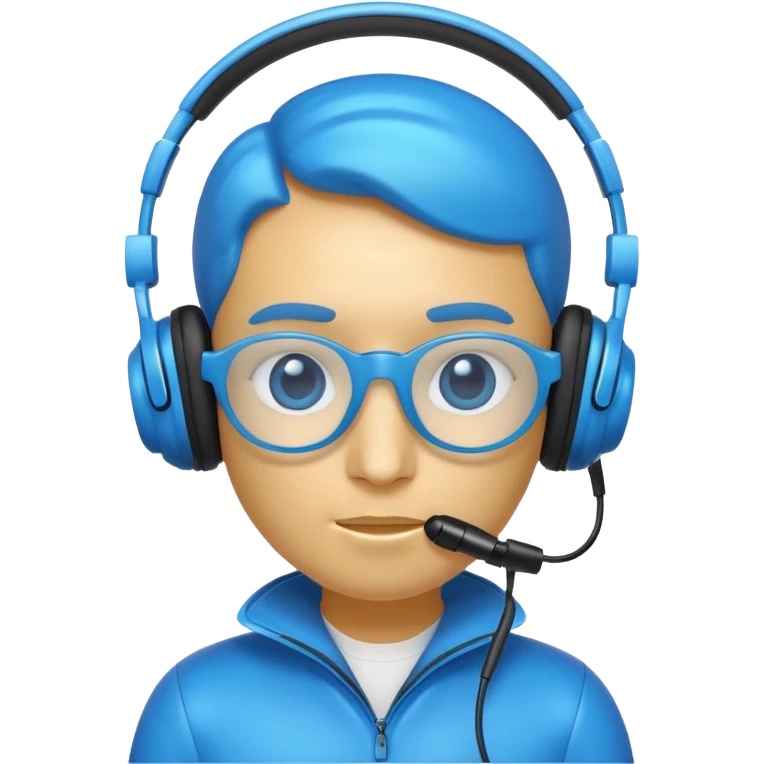 blue kiwi ai agent with headphone emoji