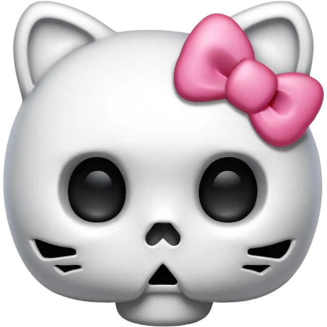 Hello kitty skull emoji