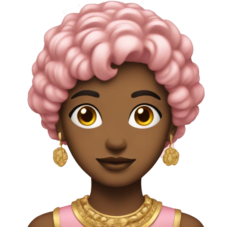 Pink, vintage, gold  emoji