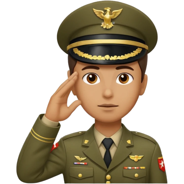 soldier saluting emoji