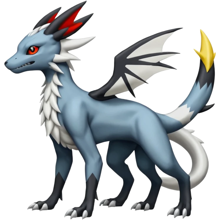 Salandit-Reshiram-Umbreon-Silvally-fusion (full body) emoji