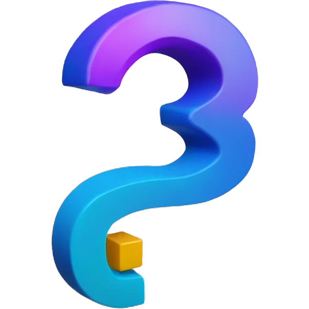question mark 3d  in this color code hex E01A59 emoji