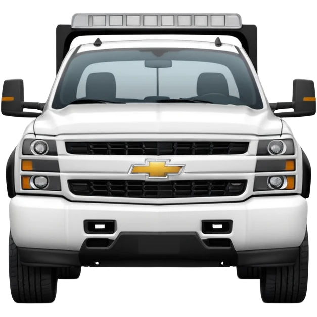 Maximum Destruction - Chevrolet 2500 truck (Model Year: 2022) (Iconic colour: white) - A ferocious truck featuring a vivid white base. Emphasize sharp, high-contrast black streaks across the body, creating a look of aggressive, explosive energy. emoji