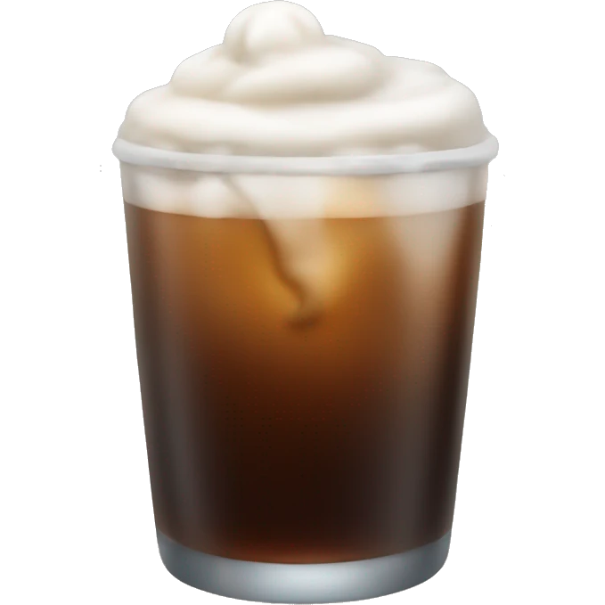 iced cold brew with cold foam emoji