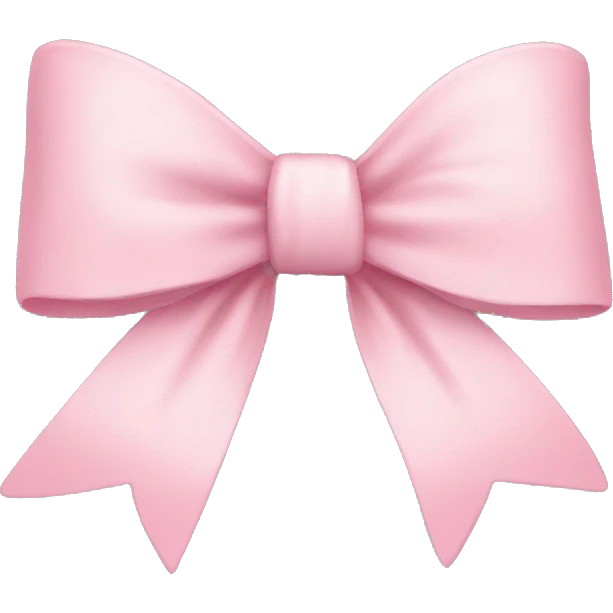 Light pink bow emoji