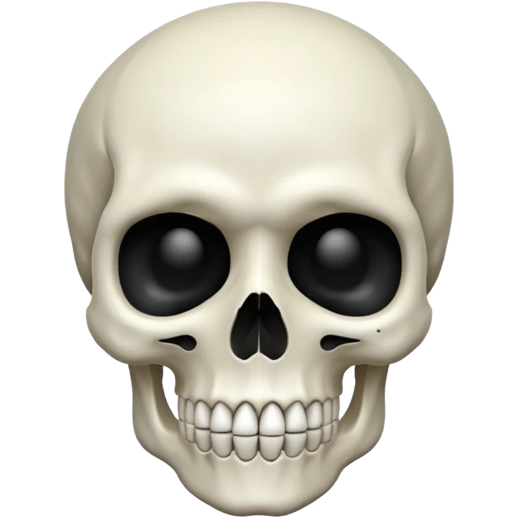 Skull mewing emoji