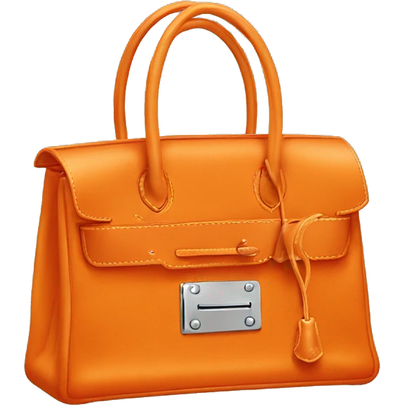 Hermes bag orange color emoji