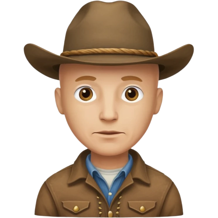 bald cowboy emoji