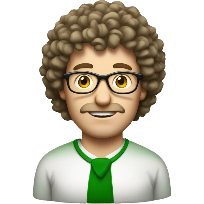 Irish man with a perm and glasses  emoji