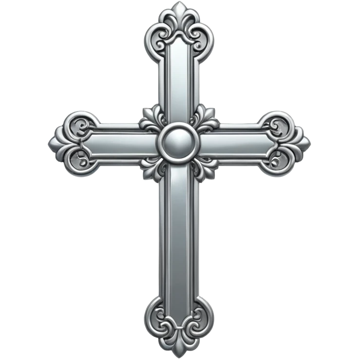 metal elegant cross emoji