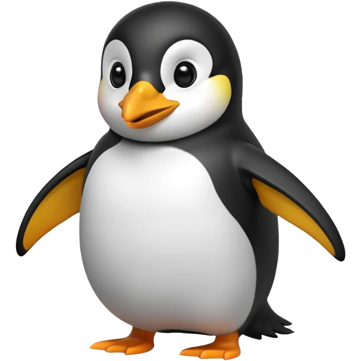 Happy penguin emoji
