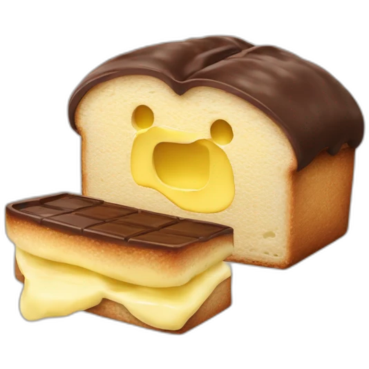 Brot mit Butter und Schokolade emoji