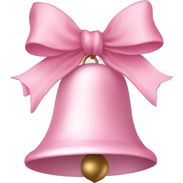 Light pink Christmas bells emoji