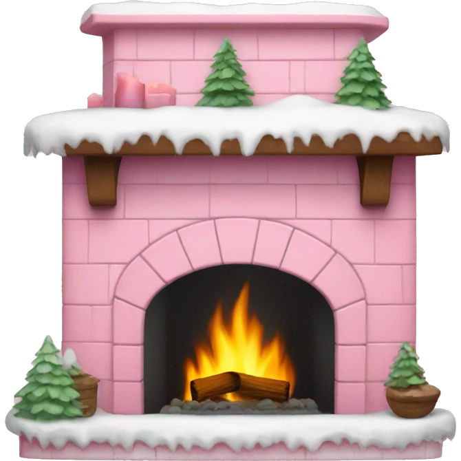 Winter Pink FirePlace emoji