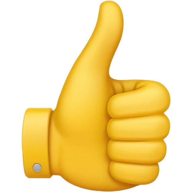 thumbs up emoji, positive and bold emoji