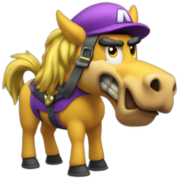 Wario as a horse emoji