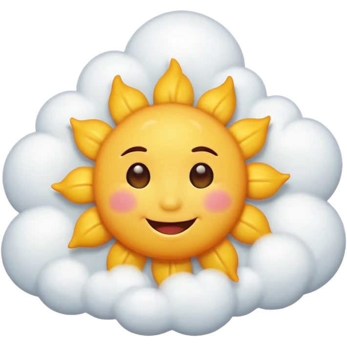 Sunny Cloud, with happy sun emoji