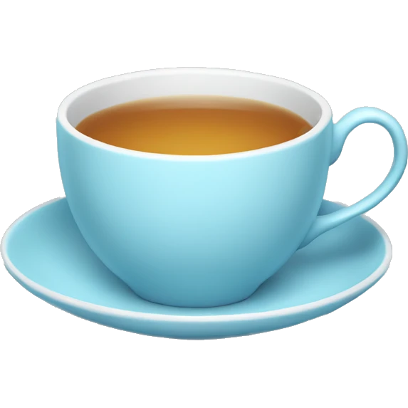 Light blue tea cup emoji
